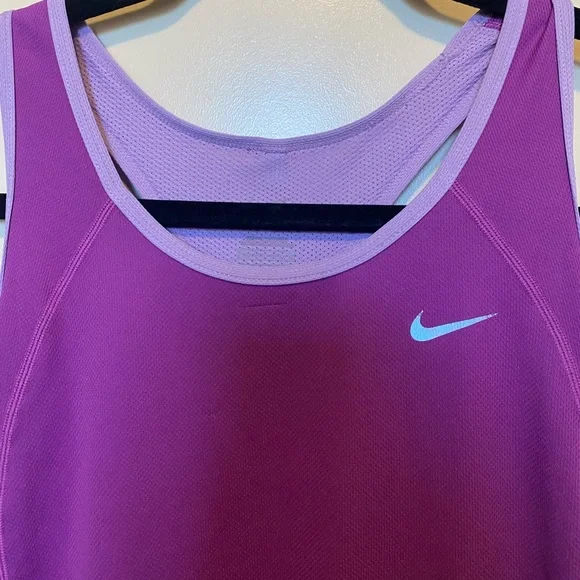NIKE dry-fit purple running tank top - Picture 2 of 6